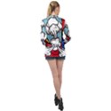 Rays Smoke Pop Art Style Vector Illustration Long Sleeve Satin Shirt View2