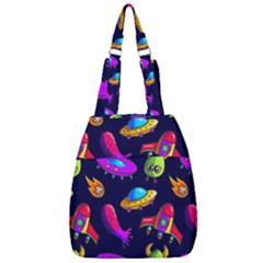 Space Pattern Center Zip Backpack by Pakemis