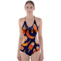 Space Patterns Pattern Cut-Out One Piece Swimsuit View1
