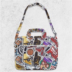Vintage College Colorful Seamless Pattern Macbook Pro 13  Shoulder Laptop Bag  by Pakemis