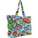 Comic Bubbles Seamless Pattern Simple Shoulder Bag View2