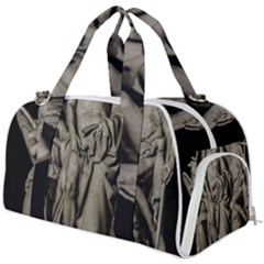 Catholic Motif Sculpture Over Black Burner Gym Duffel Bag by dflcprintsclothing