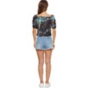 Abstract Colorful Texture Button up blouse View4