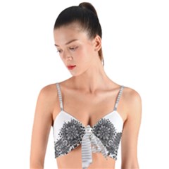 Im Fourth Dimension X7 Woven Tie Front Bralet by imanmulyana