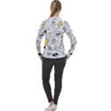 Set Cute Colorful Doodle Hand Drawing Women s Pique Long Sleeve Tee View2