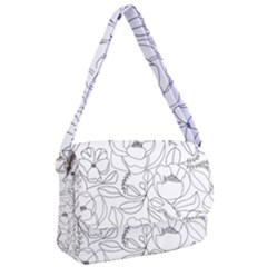 Contemporary Nature Seamless Pattern Courier Bag by Pakemis