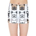 Dog French Bulldog Seamless Pattern Face Head Kids  Sports Shorts View1