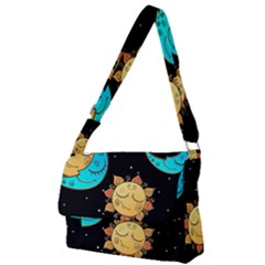 Seamless Pattern With Sun Moon Children Full Print Messenger Bag (l) by Pakemis