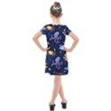Marine Seamless Pattern Thin Line Memphis Style Kids  Cross Web Dress View2