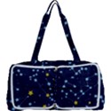 Seamless Pattern With Cartoon Zodiac Constellations Starry Sky Multi Function Bag View1