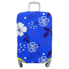 Blooming-seamless-pattern-blue-colors Luggage Cover (medium) by Pakemis