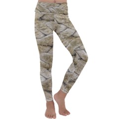 Boat Rope Close Up Texture Kids  Lightweight Velour Classic Yoga Leggings by dflcprintsclothing
