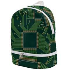 Technology Board Trace Digital Zip Bottom Backpack by artworkshop
