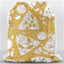 Vector-seamless-pizza-slice-pattern-hand-drawn-pizza-illustration-great-pizzeria-menu-background - Drawstring Bag (Large) View2