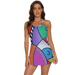 Modern Art 2-in-1 Flare Activity Dress by gasi