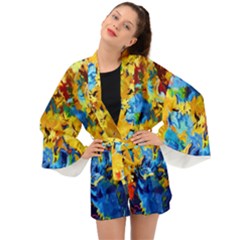 Abstract Art Long Sleeve Kimono by gasi