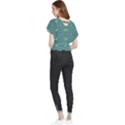 Kaleidoscope Hunter Green Butterfly Chiffon Blouse View2