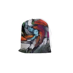Abstract Art Drawstring Pouch (small) by gasi