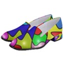 Colorful abstract art Women s Classic Loafer Heels View2