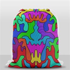 Colorful Design Drawstring Bag (small) by gasi