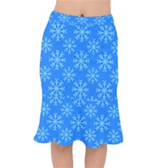 Holiday Celebration Decoration Background Christmas Short Mermaid Skirt by Uceng