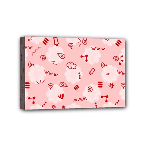 Background Graphic Beautiful Wallpaper Art Mini Canvas 6  X 4  (stretched) by Uceng
