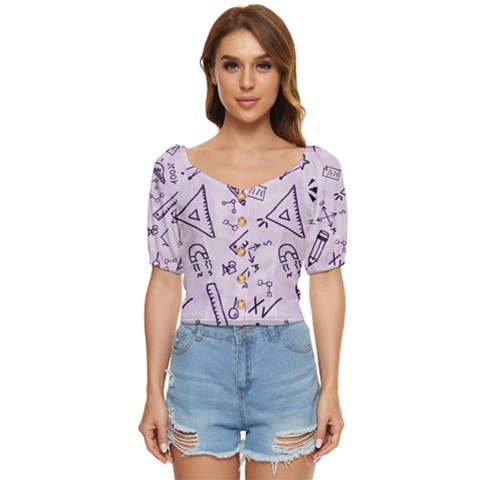 Science Research Curious Search Inspect Scientific Button Up Blouse by Uceng