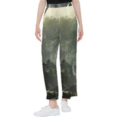 Waterfall River Fantasy Dream Planet Matte Women s Pants  by Uceng