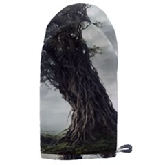 Trees Forest Woods Drawing Fantasy Dream Microwave Oven Glove by Uceng