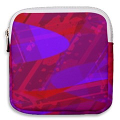 Background Pattern Purple Texture Design Wallpaper Mini Square Pouch by Uceng