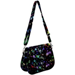Christmas Star Gloss Lights Light Saddle Handbag by Uceng