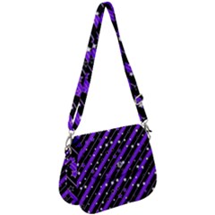 Christmas Paper Star Texture Saddle Handbag by Uceng