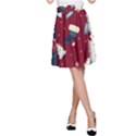 Flat Design Christmas Pattern Collection Art A-Line Skirt View1