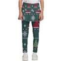 Beautiful Knitted Christmas Pattern Kids  Skirted Pants View1
