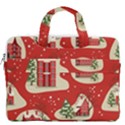 Christmas New Year Seamless Pattern MacBook Pro 16  Double Pocket Laptop Bag  View2