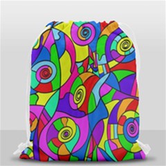 Colorful Stylish Design Drawstring Bag (small) by gasi