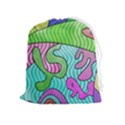 Colorful stylish design Drawstring Pouch (XL) View1