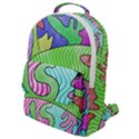 Colorful stylish design Flap Pocket Backpack (Small) View1