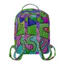 Colorful stylish design Flap Pocket Backpack (Small) View3