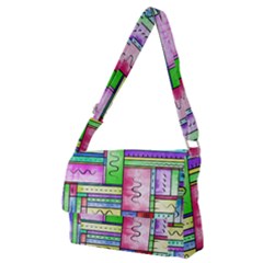 Colorful Pattern Full Print Messenger Bag (m) by gasi