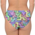 Colorful stylish design Double Strap Halter Bikini Bottom View2