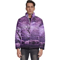 Violet Nature Men s Puffer Bubble Jacket Coat by Sparkle