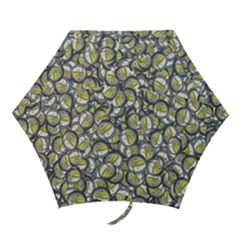 Gong Instrument Motif Pattern Mini Folding Umbrellas by dflcprintsclothing