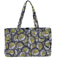Gong Instrument Motif Pattern Canvas Work Bag by dflcprintsclothing