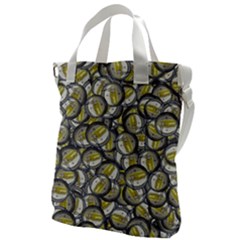 Gong Instrument Motif Pattern Canvas Messenger Bag by dflcprintsclothing