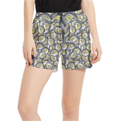 Gong Instrument Motif Pattern Women s Runner Shorts by dflcprintsclothing