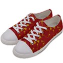Background Pattern Texture Design Women s Low Top Canvas Sneakers View2