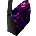 Space Futuristic Shiny Abstraction Flap Closure Messenger Bag (L) View2