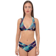 Abstract Galactic Double Strap Halter Bikini Set by Ravend