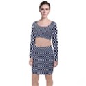 Seamless Abstract Geometric Pattern Background Top and Skirt Sets View1
